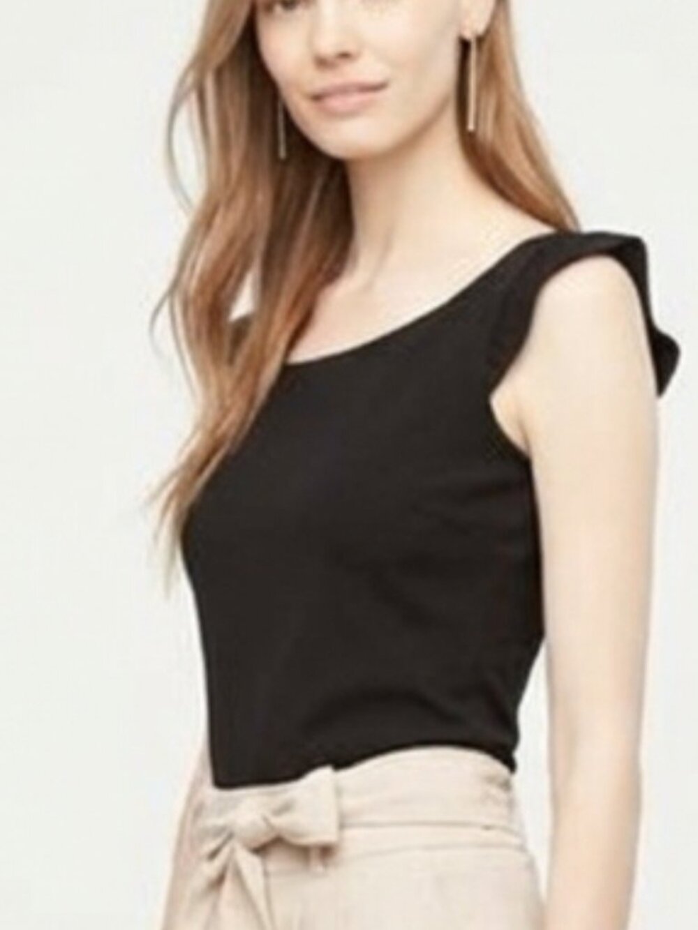 Ann Taylor Ruffle Cap Sleeve Top - Picture 7 of 14